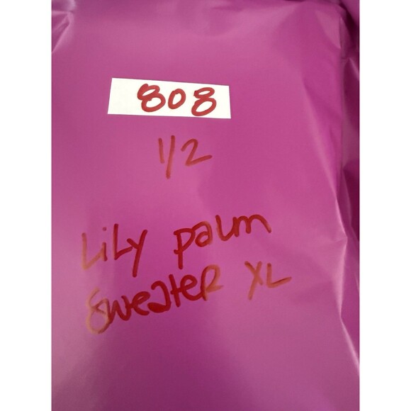 Lilly Pulitzer Vivie Sweater Palm Tree Knit Pullover Blue Pink Women NWT $148 XL - Picture 14 of 14